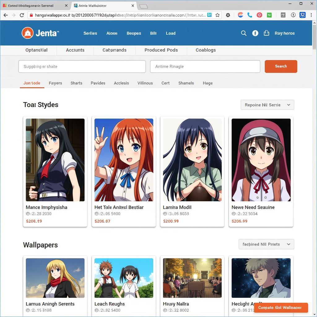 Website tải ảnh anime