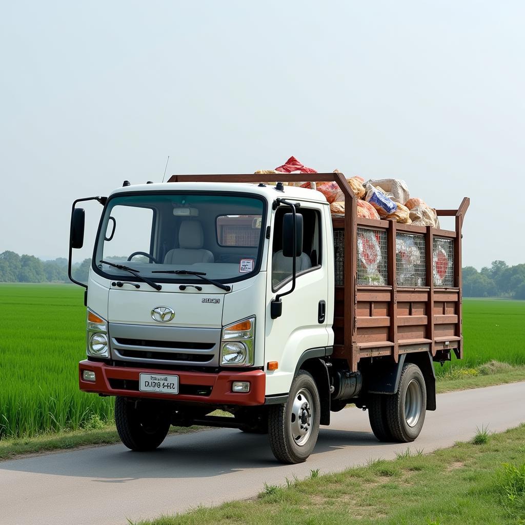 Xe bán tải Dongben vận chuyển hàng hóa