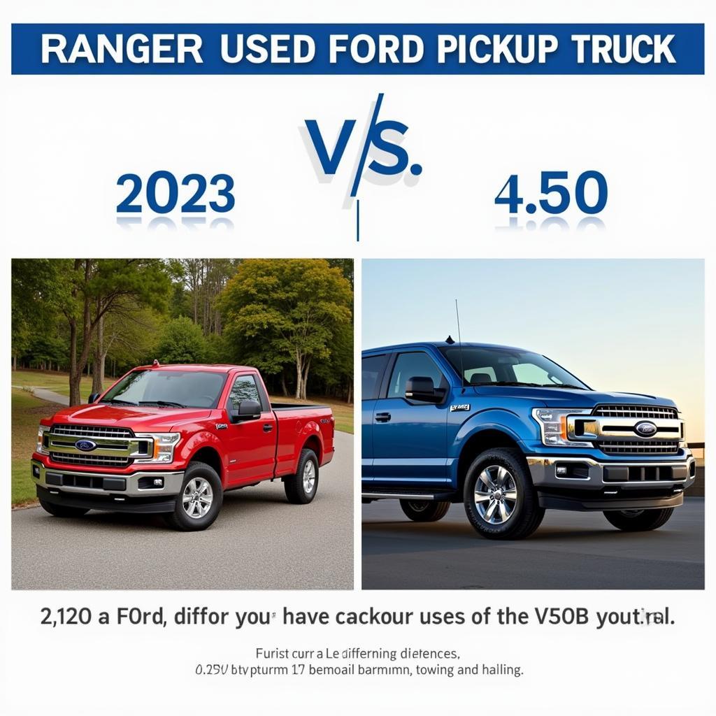 Xe Ford bán tải cũ Ranger và F150