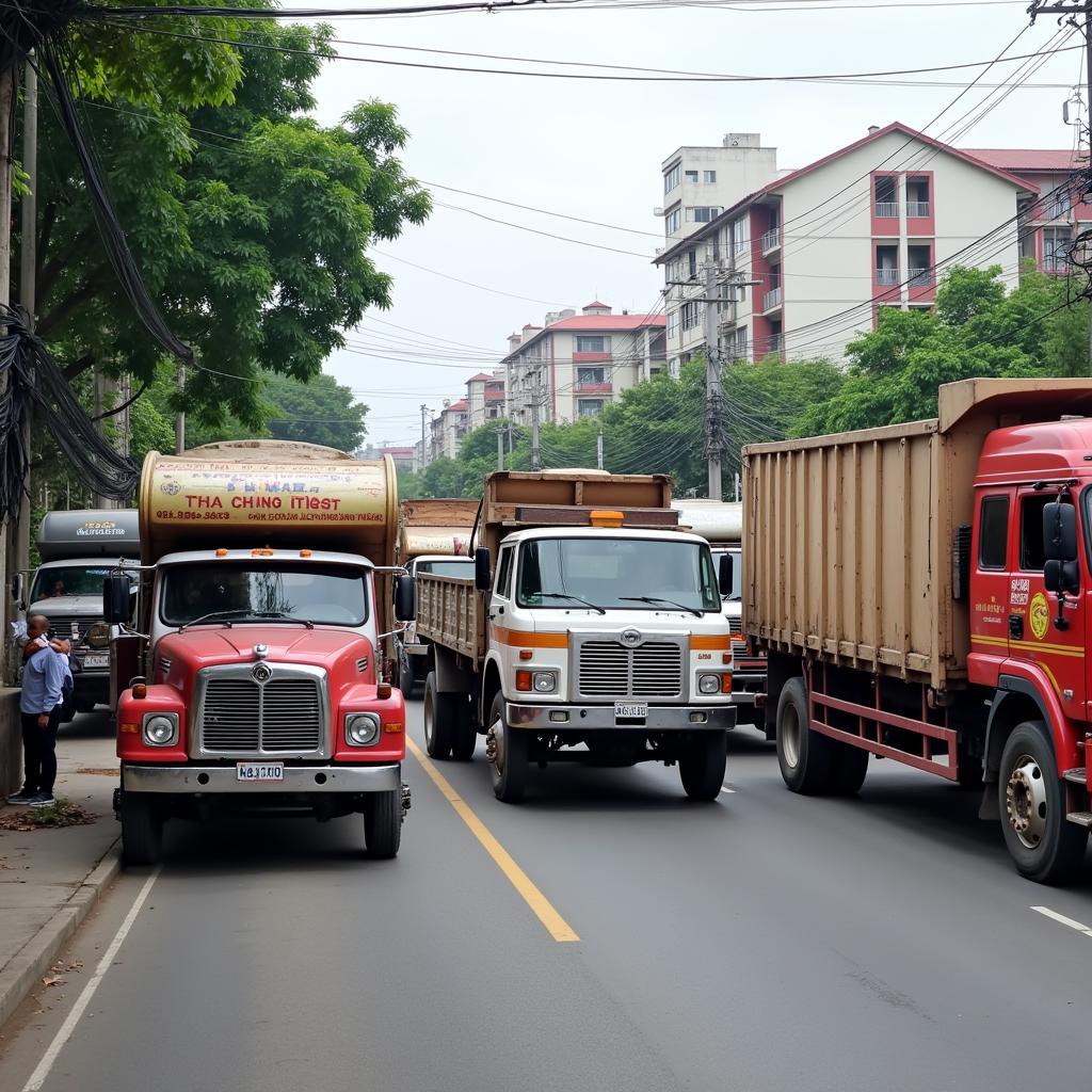 Xe tải Cần Thơ vận chuyển hàng hóa