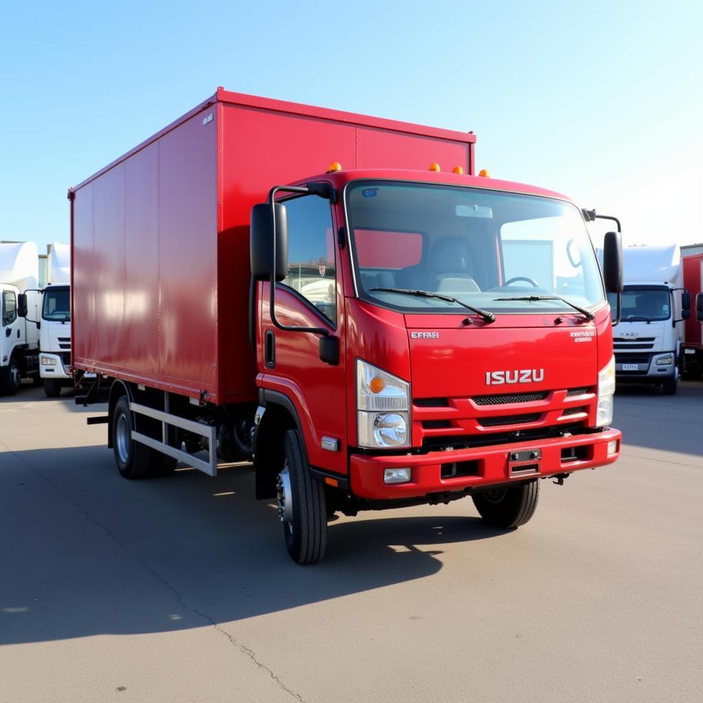 Xe tải Isuzu cũ thùng kín