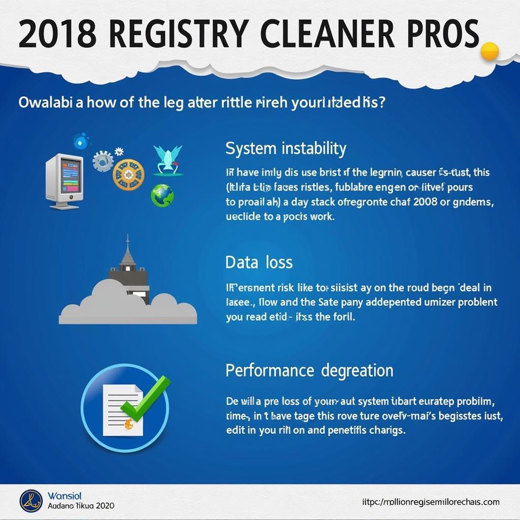 Rủi ro khi sử dụng 2018 Registry Cleaner Pro