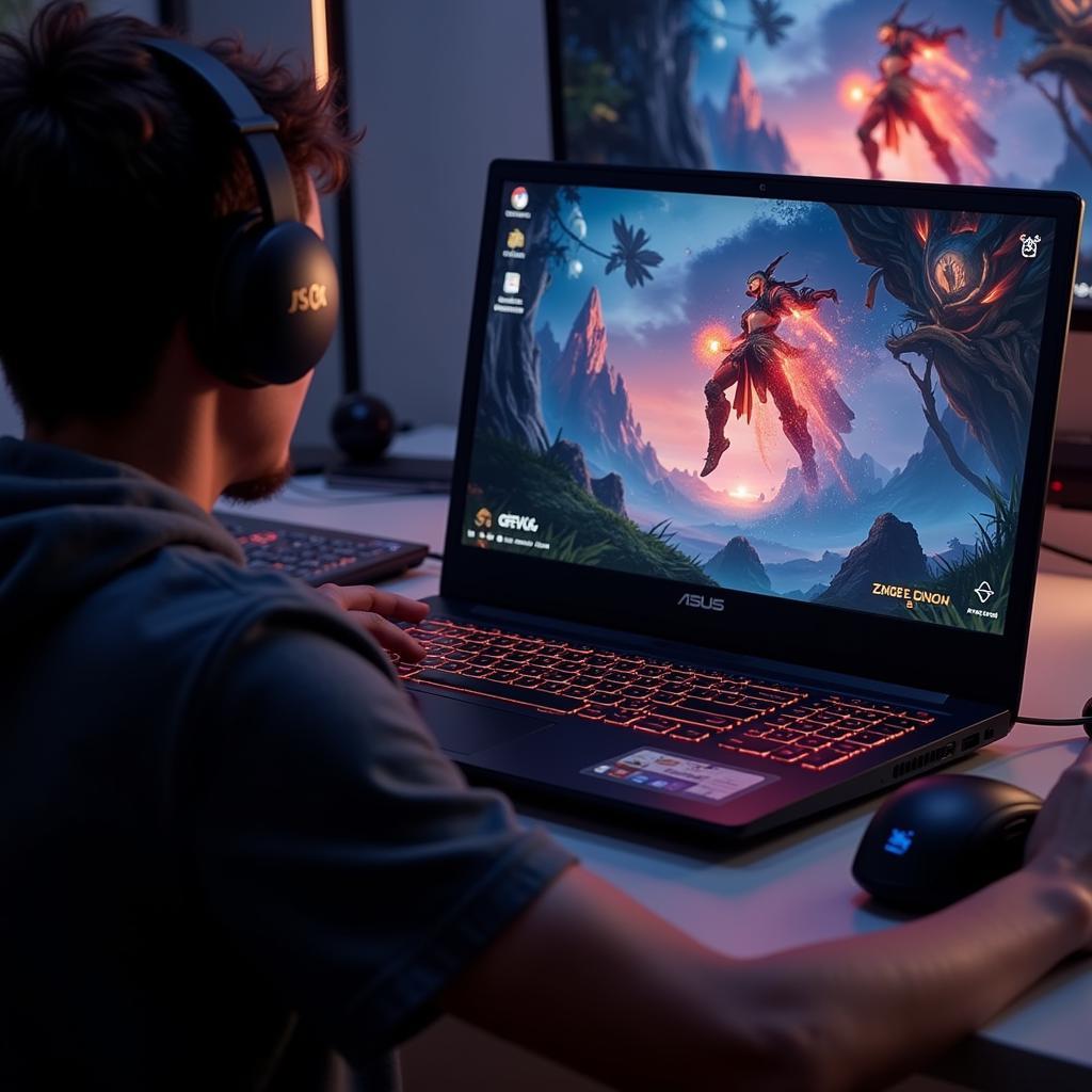 Asus X50GL chơi game Liên Minh Huyền Thoại