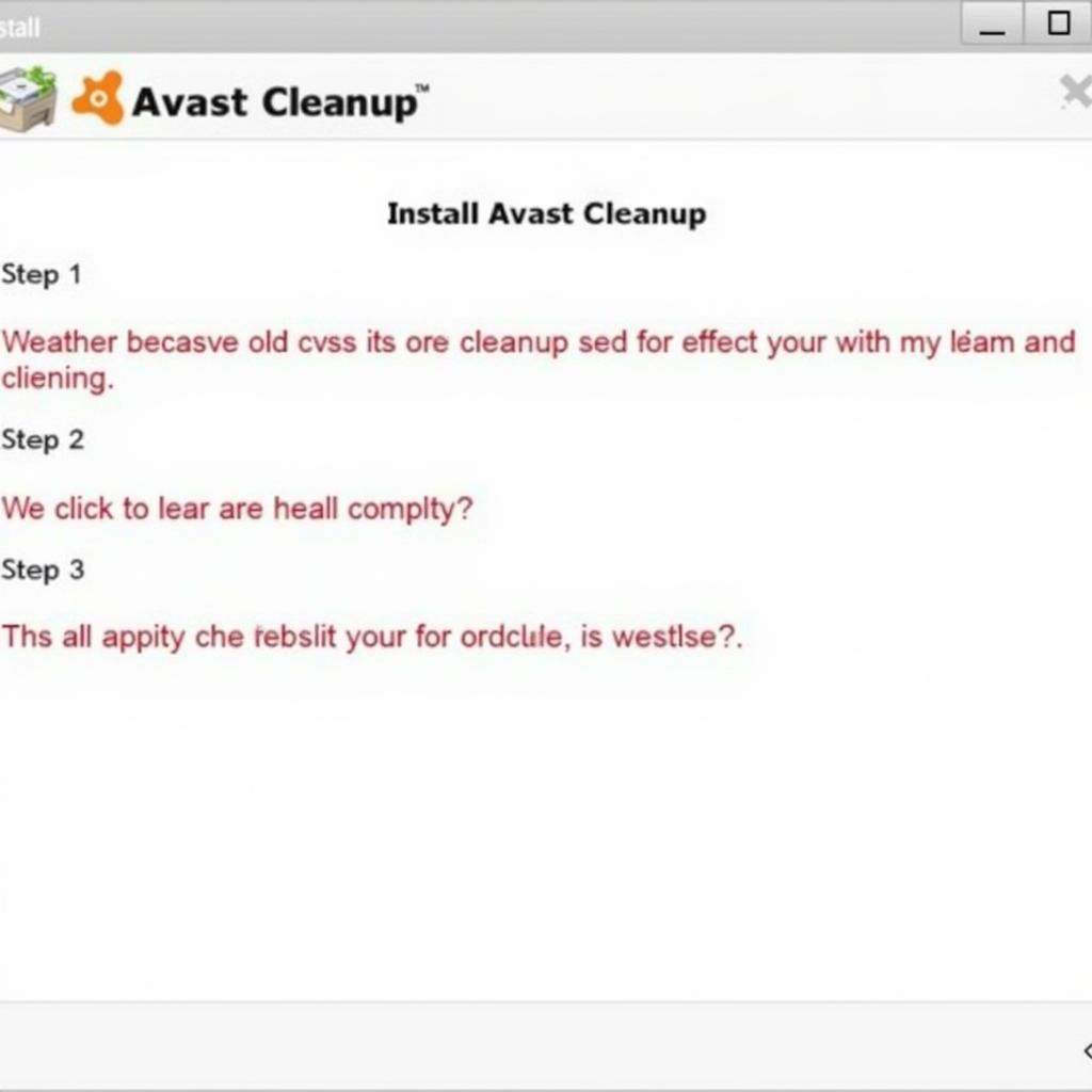 Cài đặt Avast Cleanup