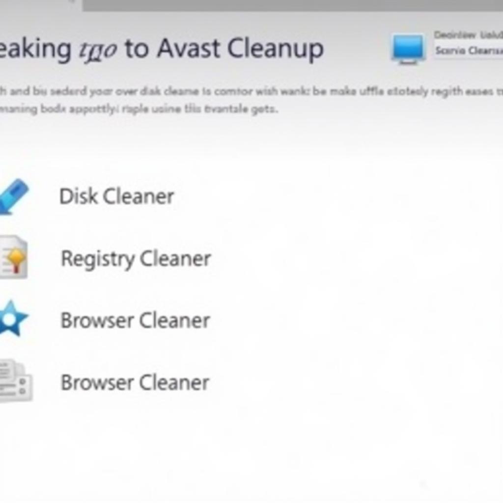 Giao diện Avast Cleanup