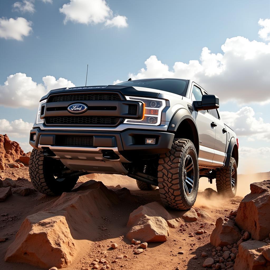 Bán tải Ford vượt địa hình off-road đầy mạnh mẽ