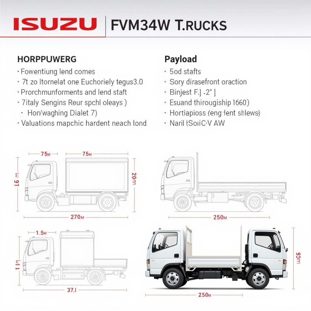 Thông số kỹ thuật Isuzu FVM34W