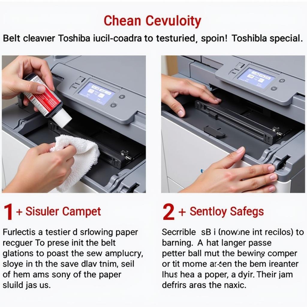 Bảo dưỡng băng tải máy photocopy Toshiba