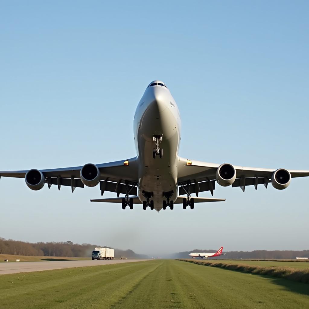 Boeing 747 Cất Cánh