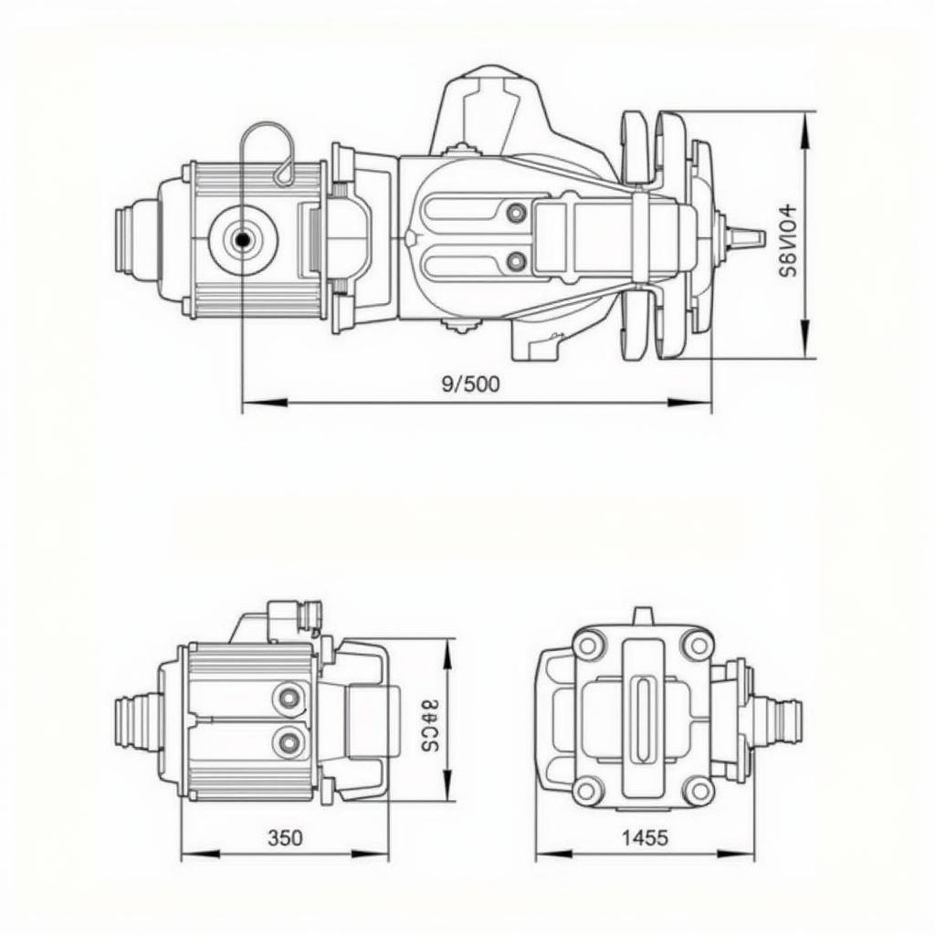 Thông số kích thước của bơm thủy lực phanh tải