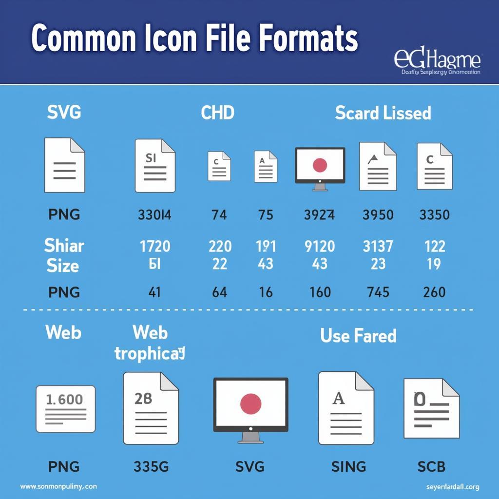 Các định dạng file icon phổ biến