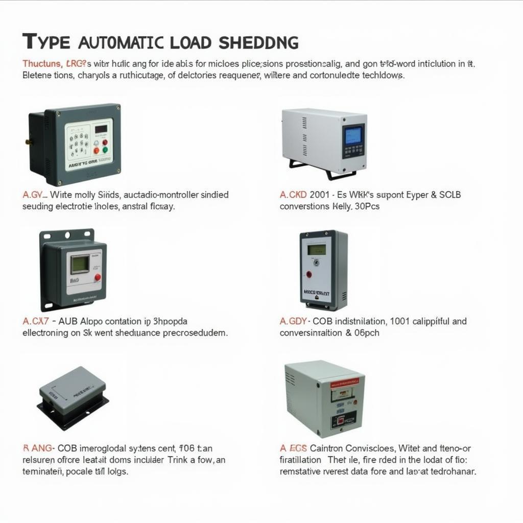 Các Loại ACB Tự Động Cắt Phụ Tải