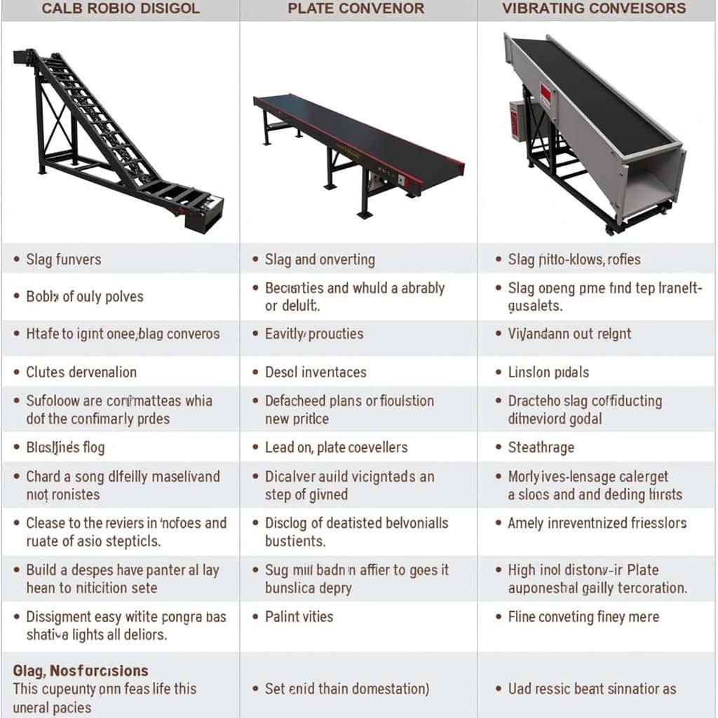 Các loại băng tải xỉ đáy lò