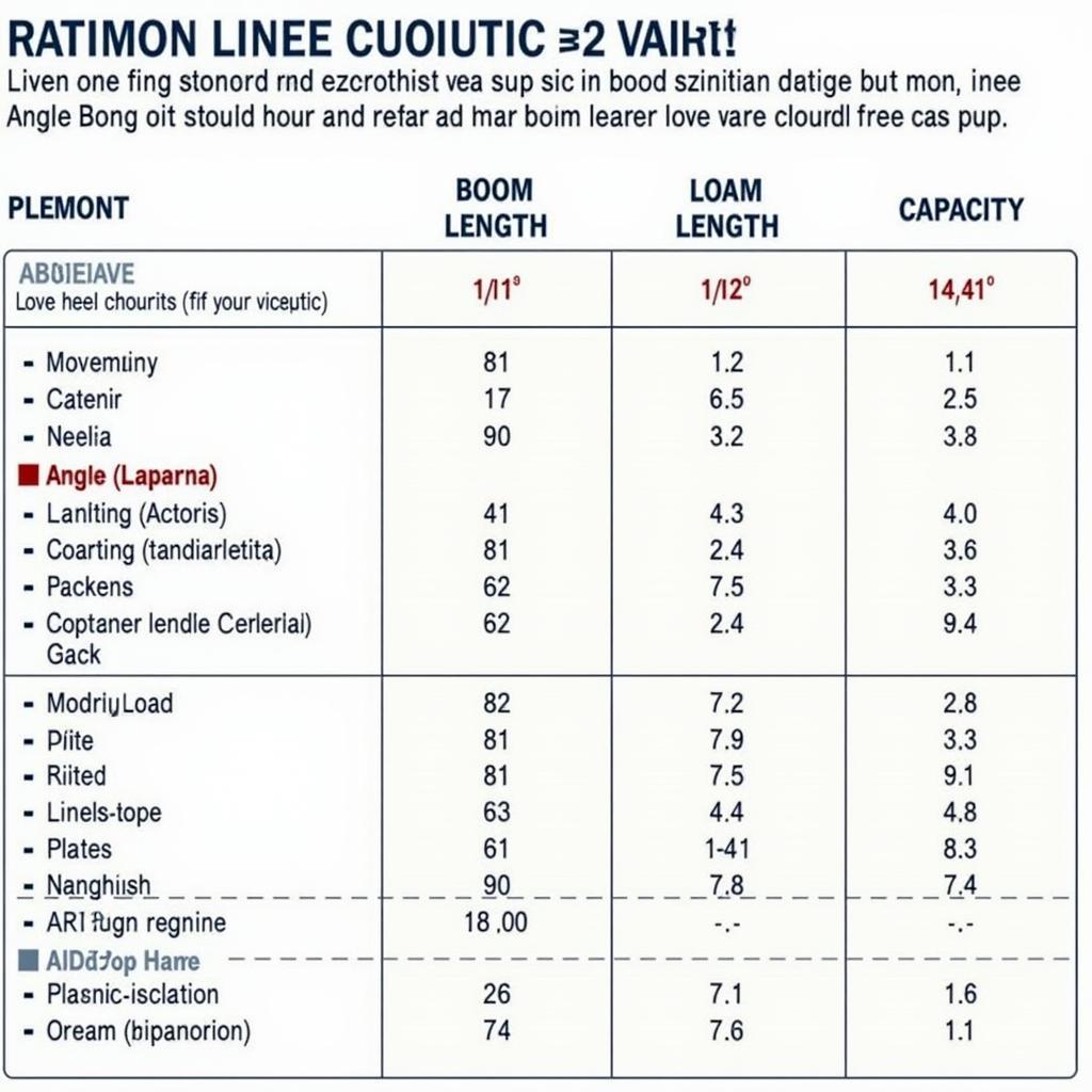 Cách Đọc Sơ Đồ Tải Trọng Cẩu Kato