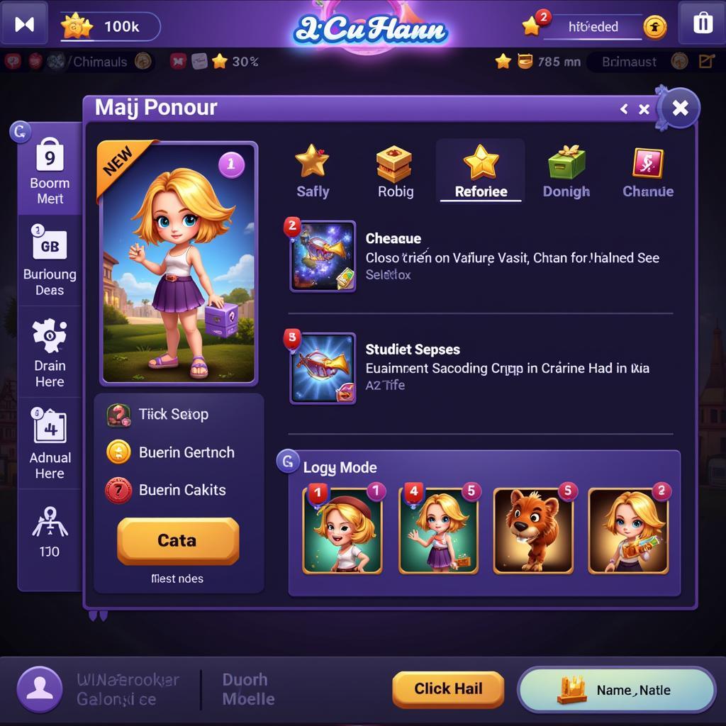 Giao diện game 3Q Củ Hành Mobile