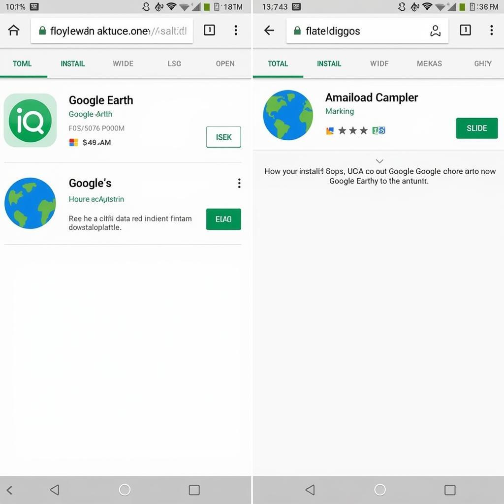 Cài đặt Google Earth trên điện thoại Android