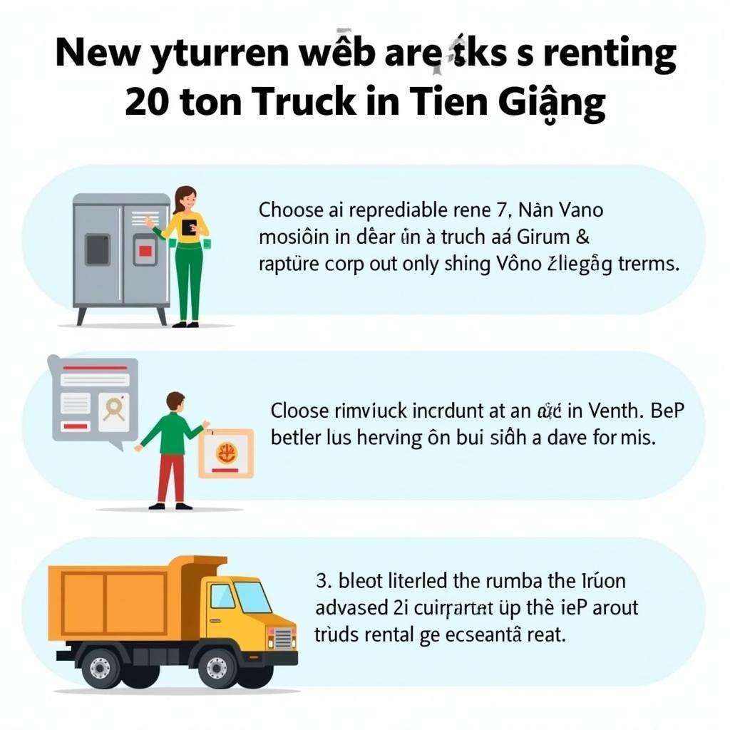 Cho thuê xe tải 20 tấn Tiền Giang: Lưu ý