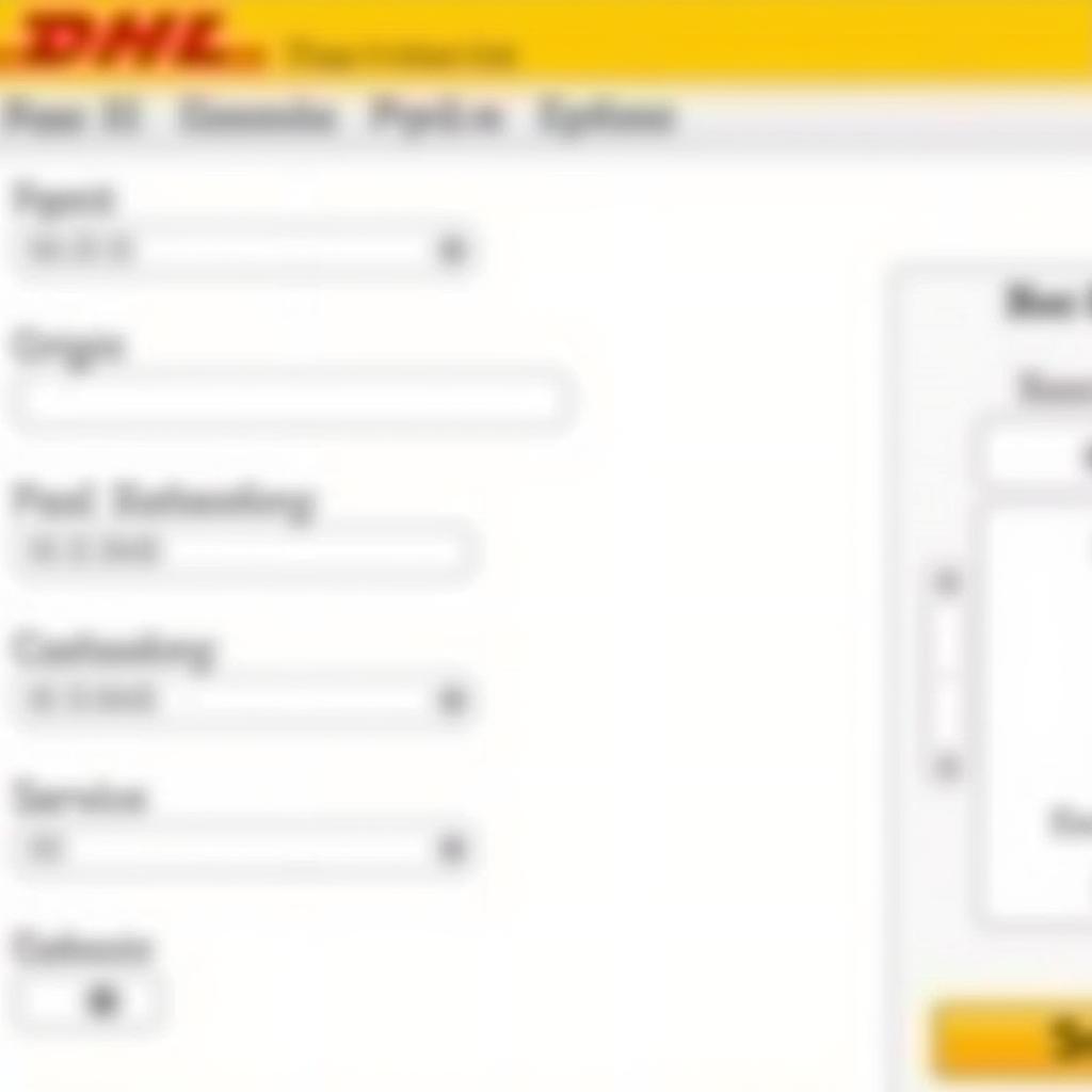 Công cụ tính giá vận tải DHL trực tuyến