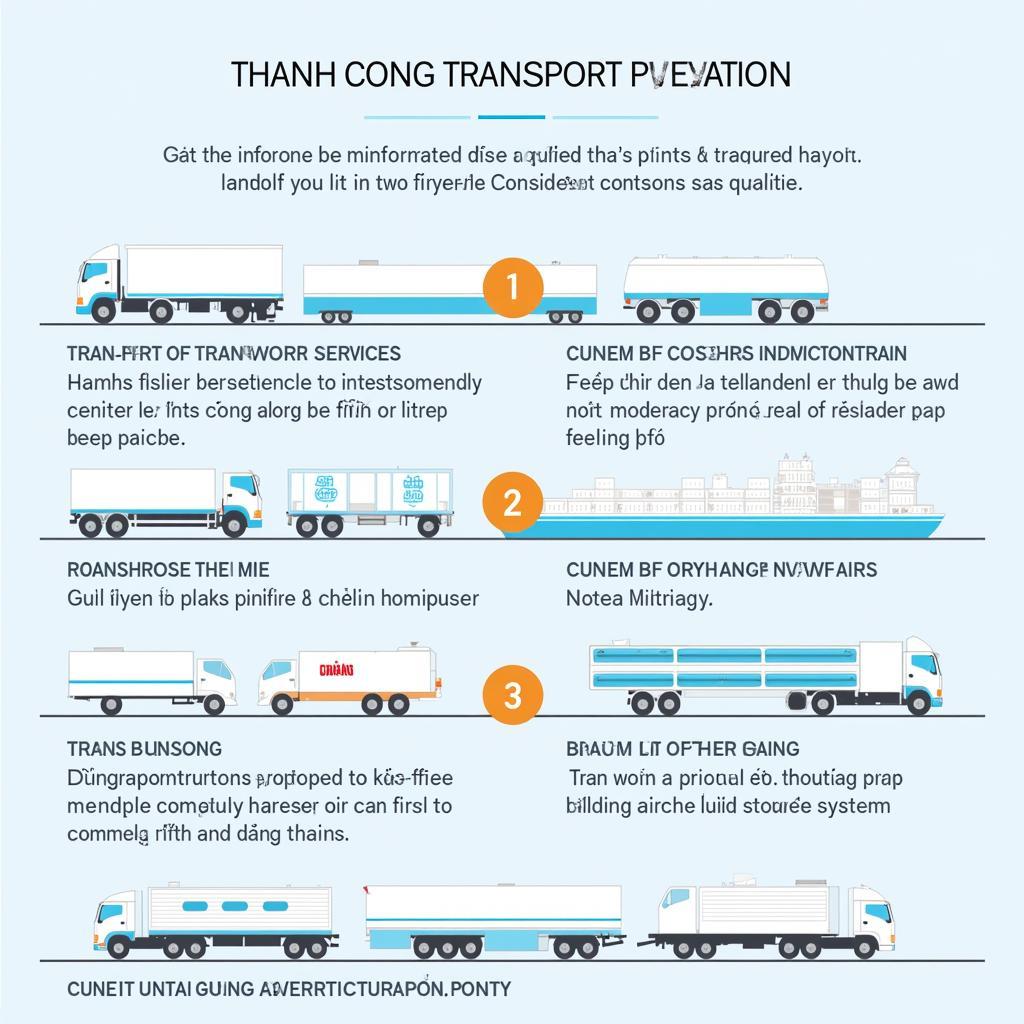 Dịch vụ vận tải đa dạng của Công ty TNHH Vận Tải Thành Công