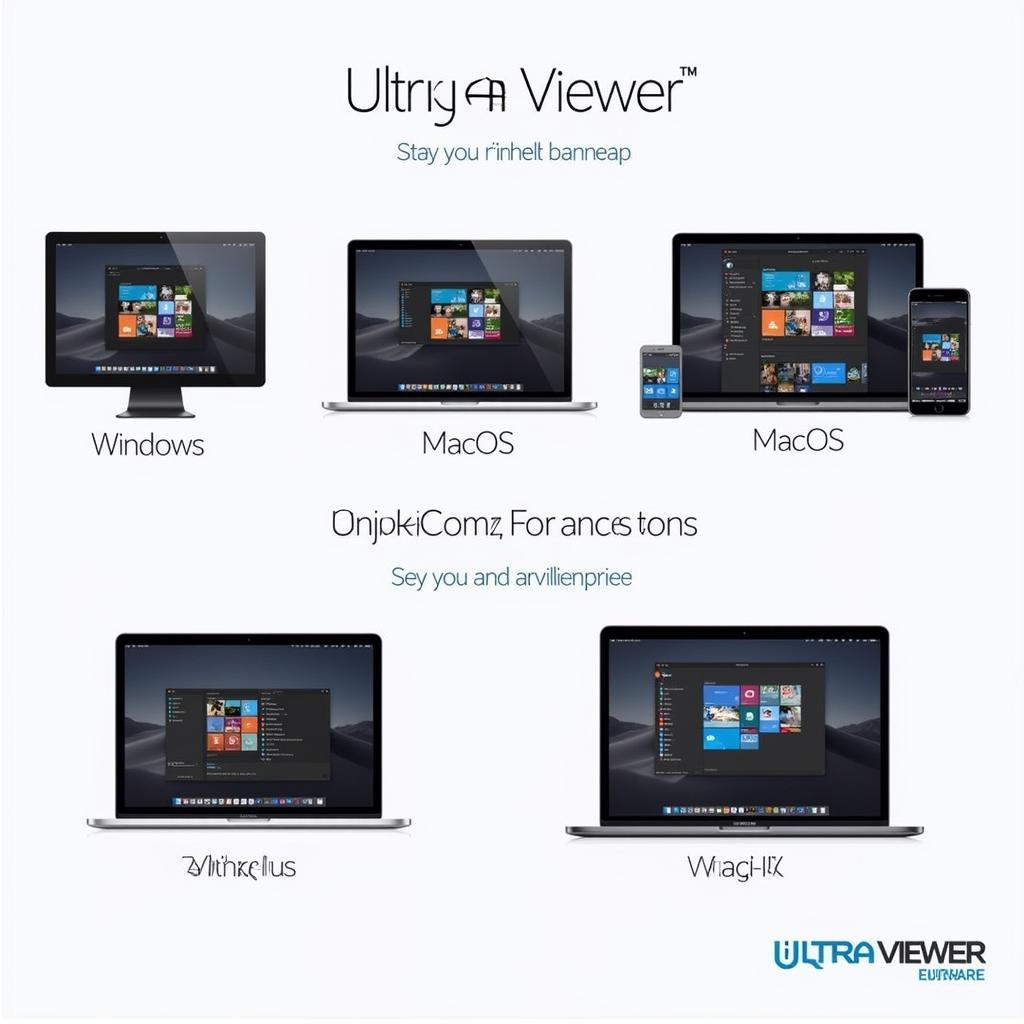 Giao diện UltraViewer trên các nền tảng