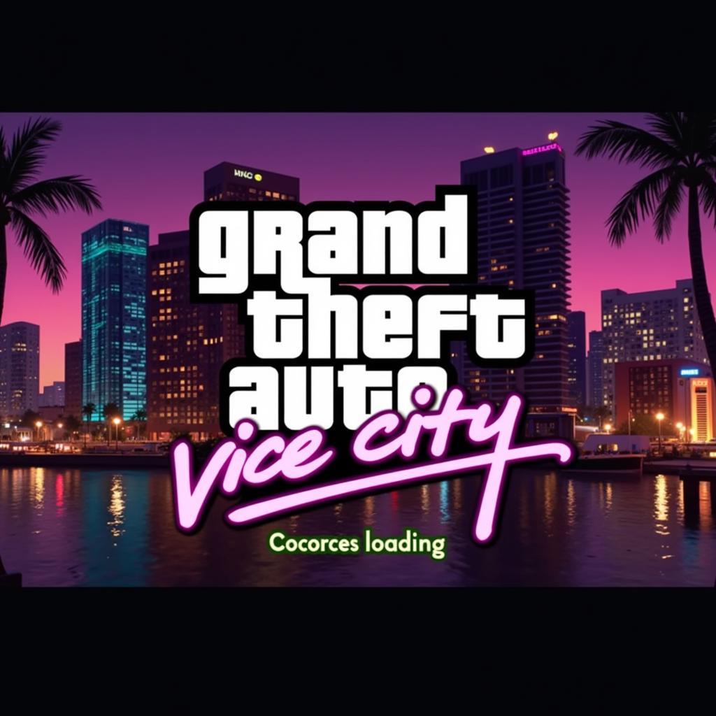 Hướng dẫn tải Vice City về máy tính - Màn hình chào