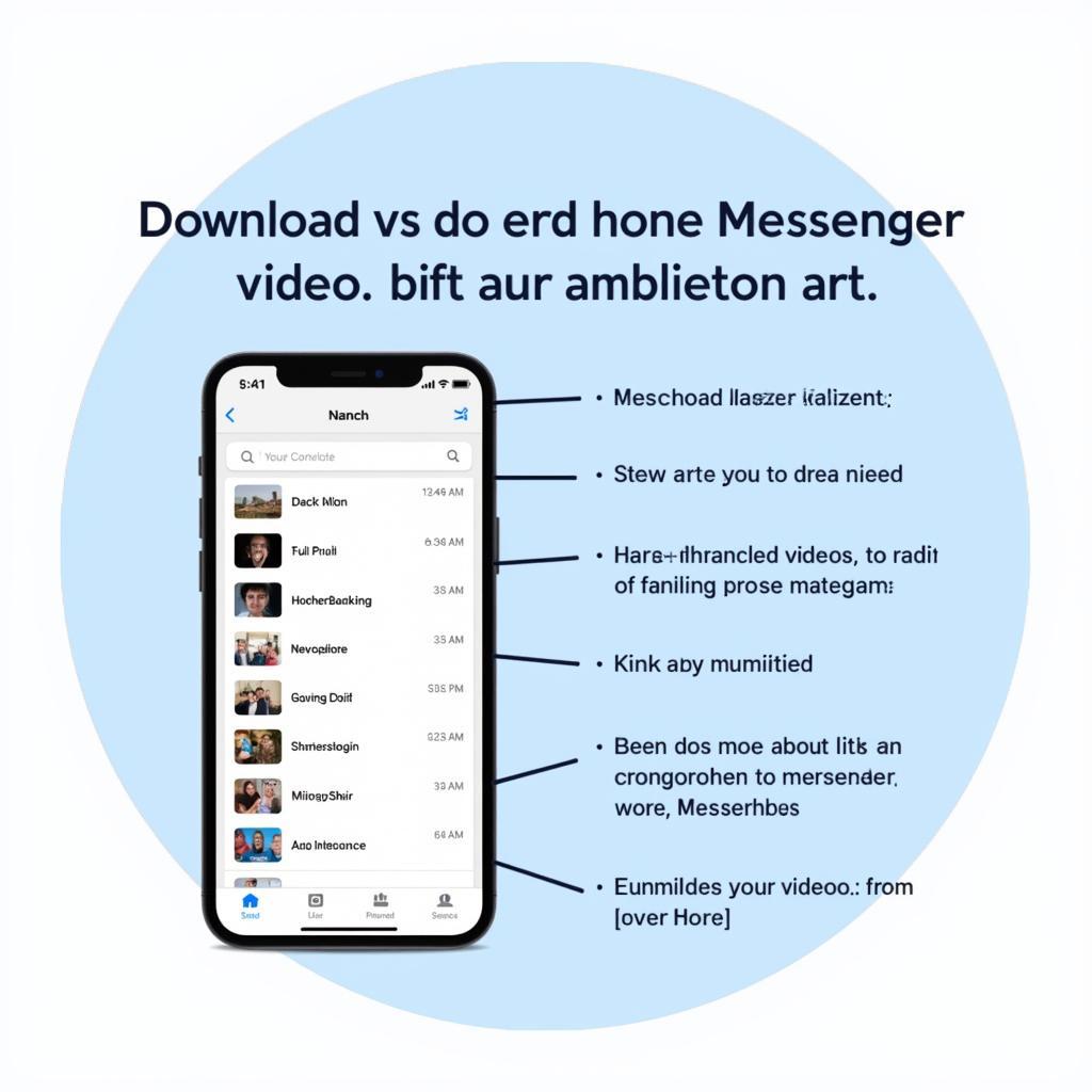 Hướng dẫn tải video Messenger trên điện thoại