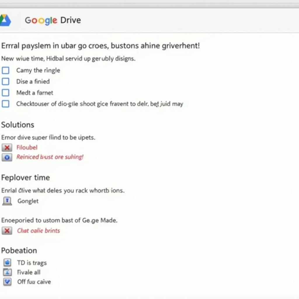 Khắc phục sự cố Google Drive