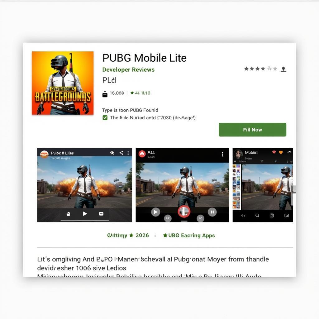 Kiểm tra thông tin PUBG Mobile Lite trên CH Play