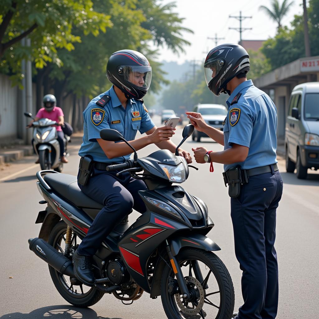 Kiểm tra và xử lý vi phạm giao thông theo 2936