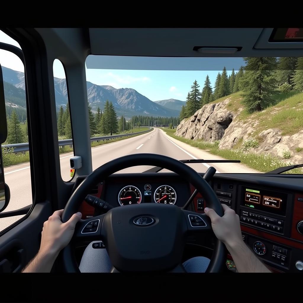 Lái xe tải 3 5 tấn trong Euro Truck Simulator 2