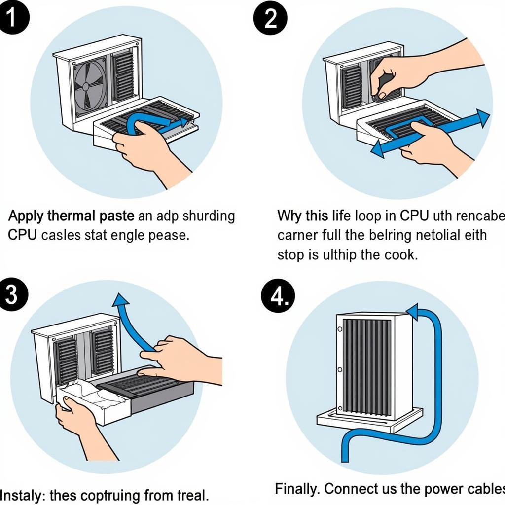 Các bước lắp đặt tản nhiệt nước