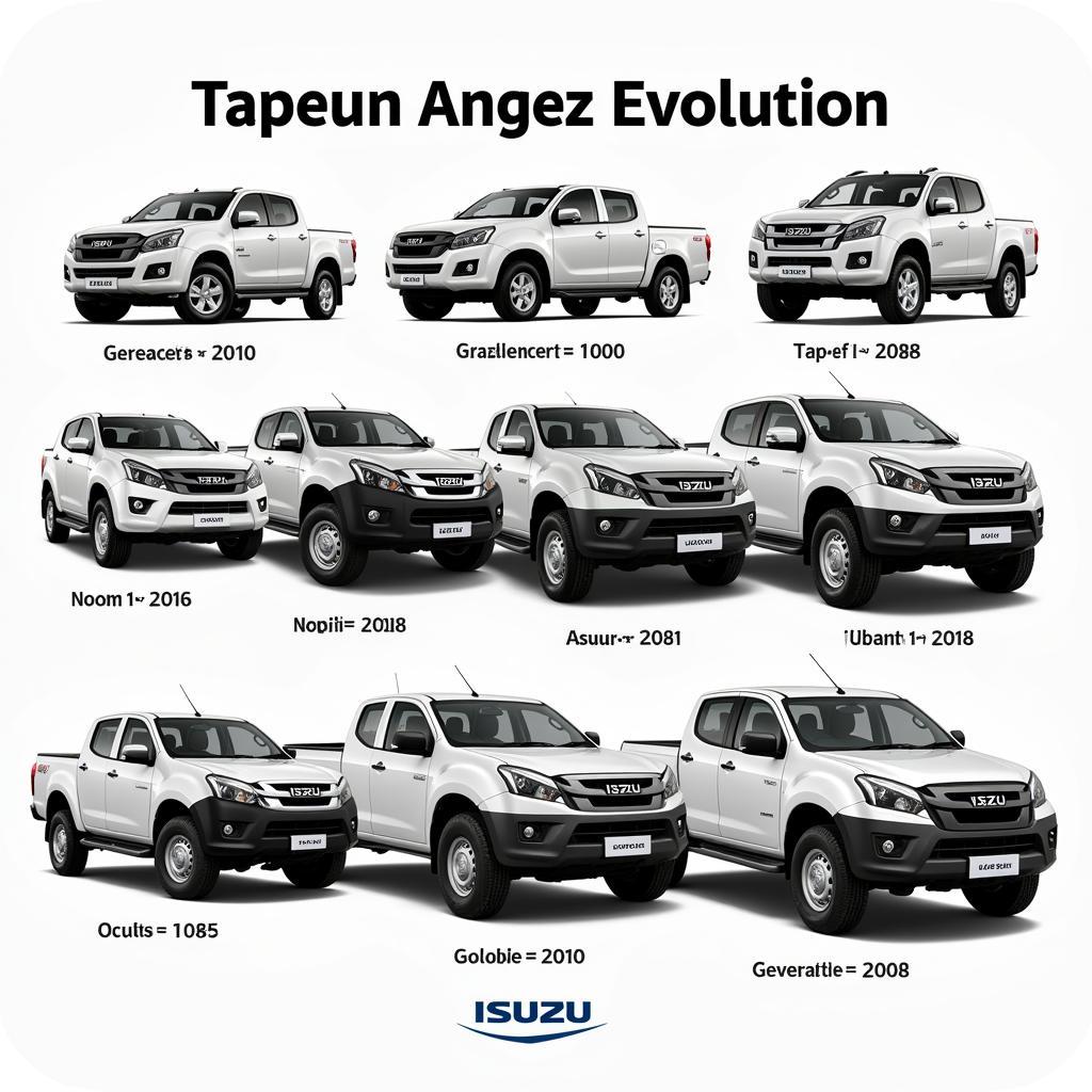 Lịch sử phát triển xe bán tải Isuzu