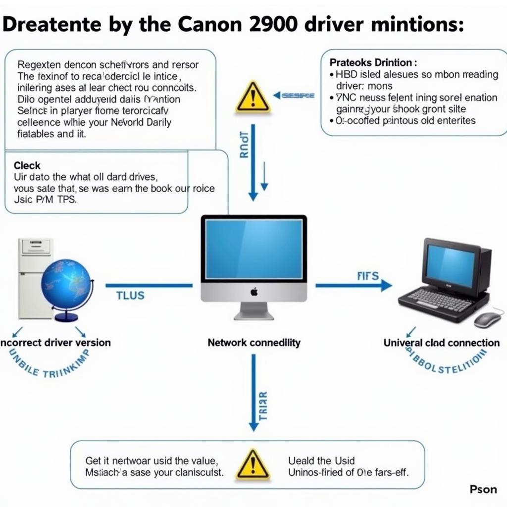 Lỗi thường gặp khi tải driver Canon 2900