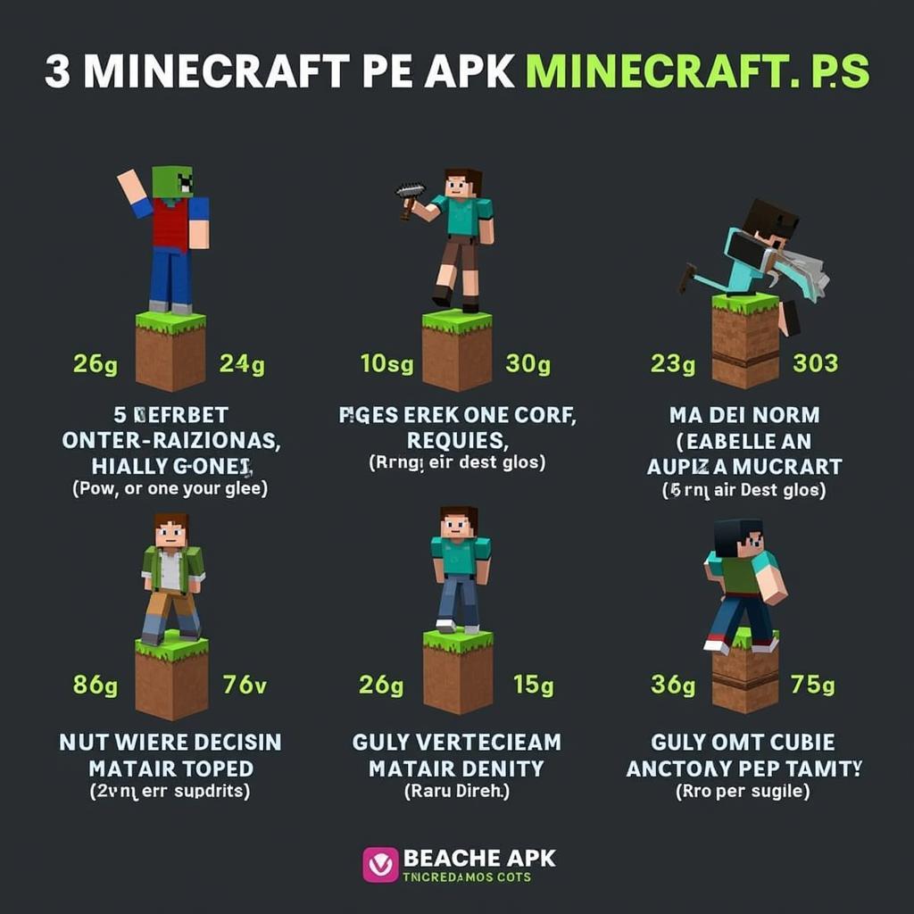 Các phiên bản Minecraft PE APK