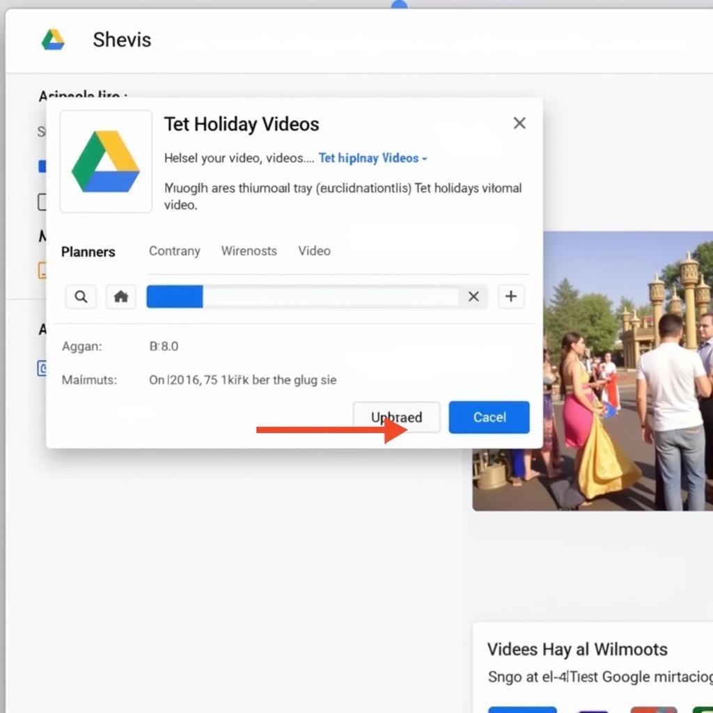 Lưu trữ video tết trên Google Drive