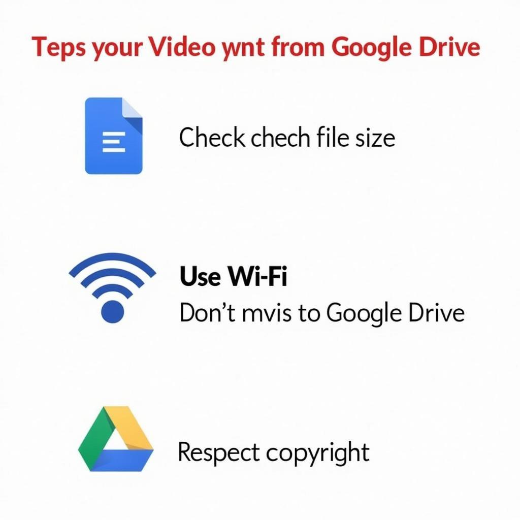 Lưu ý khi tải video từ Drive