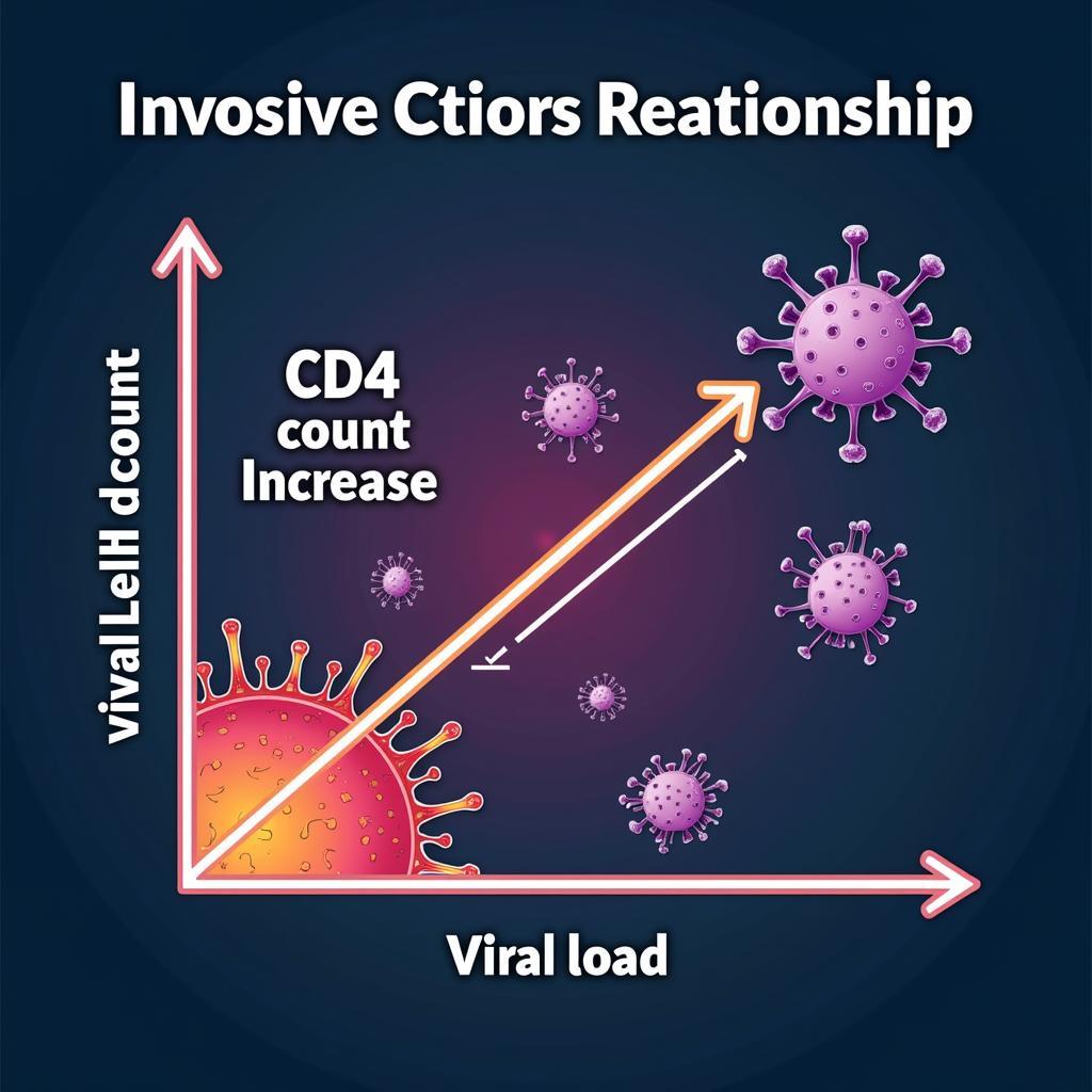 Mối liên hệ giữa CD4 và tải lượng virus