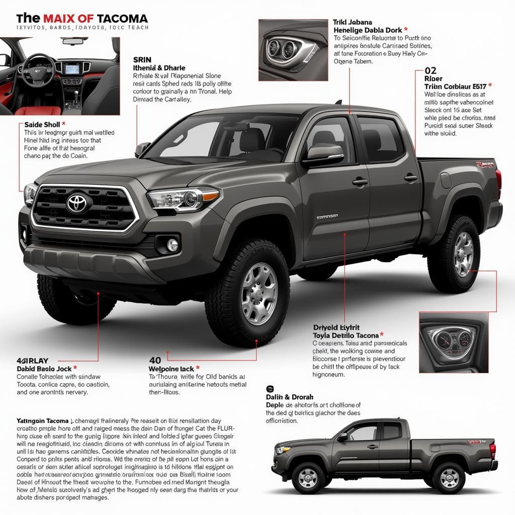 Nội thất tiện dụng và thực dụng của Toyota Tacoma 2016