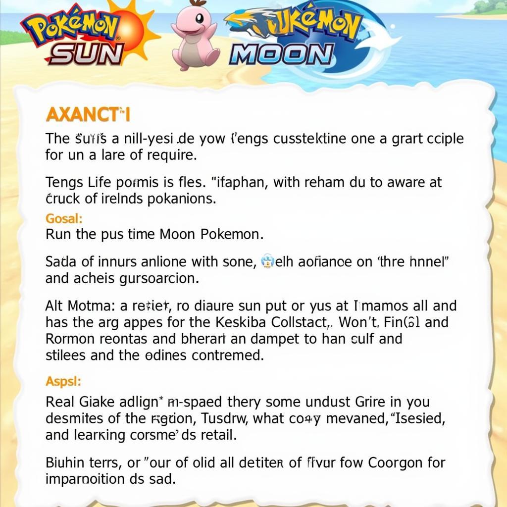 Pokemon Sun and Moon thông tin