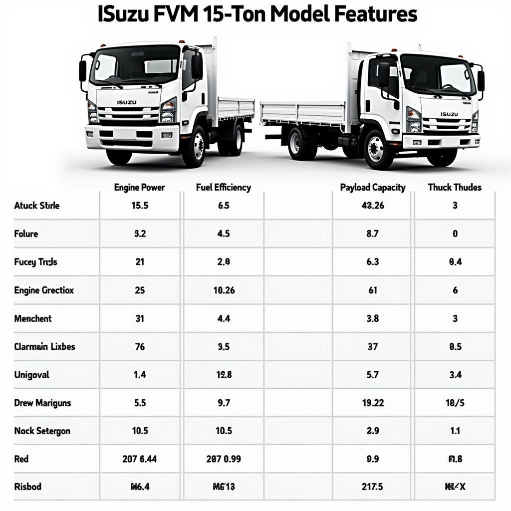 So sánh Isuzu FVM 15 tấn với các dòng xe khác