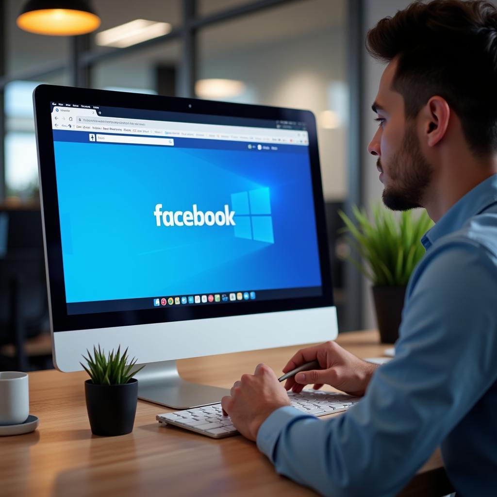 Sử dụng Facebook trên máy tính