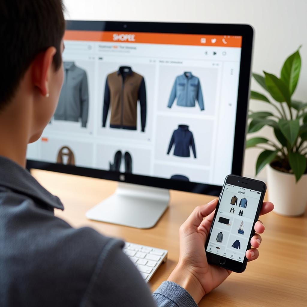 Sử dụng Shopee trên máy tính