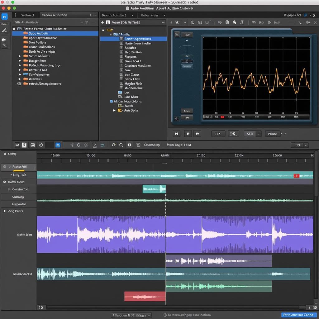 Giao diện Adobe Audition