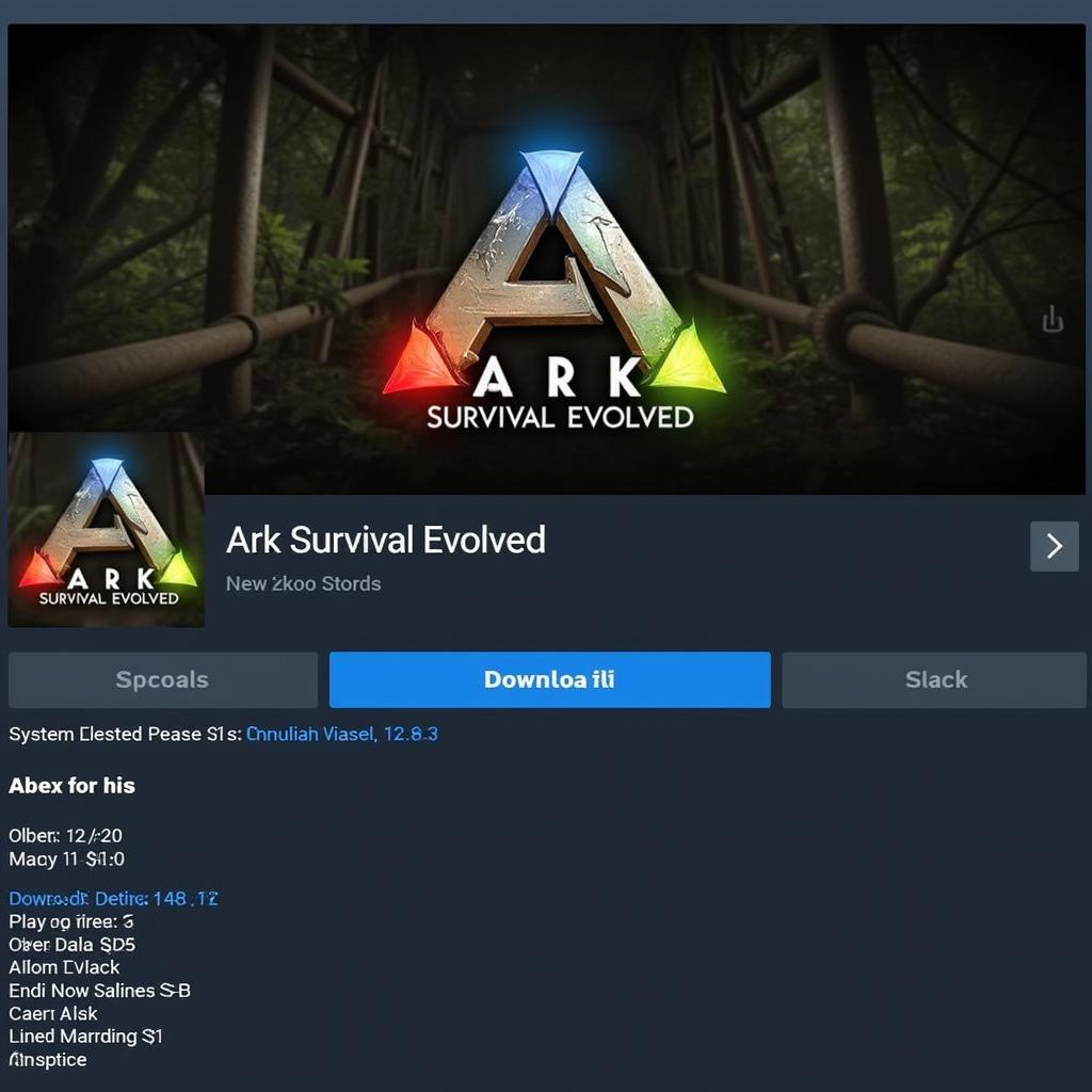 Tải Ark trên PC qua Steam