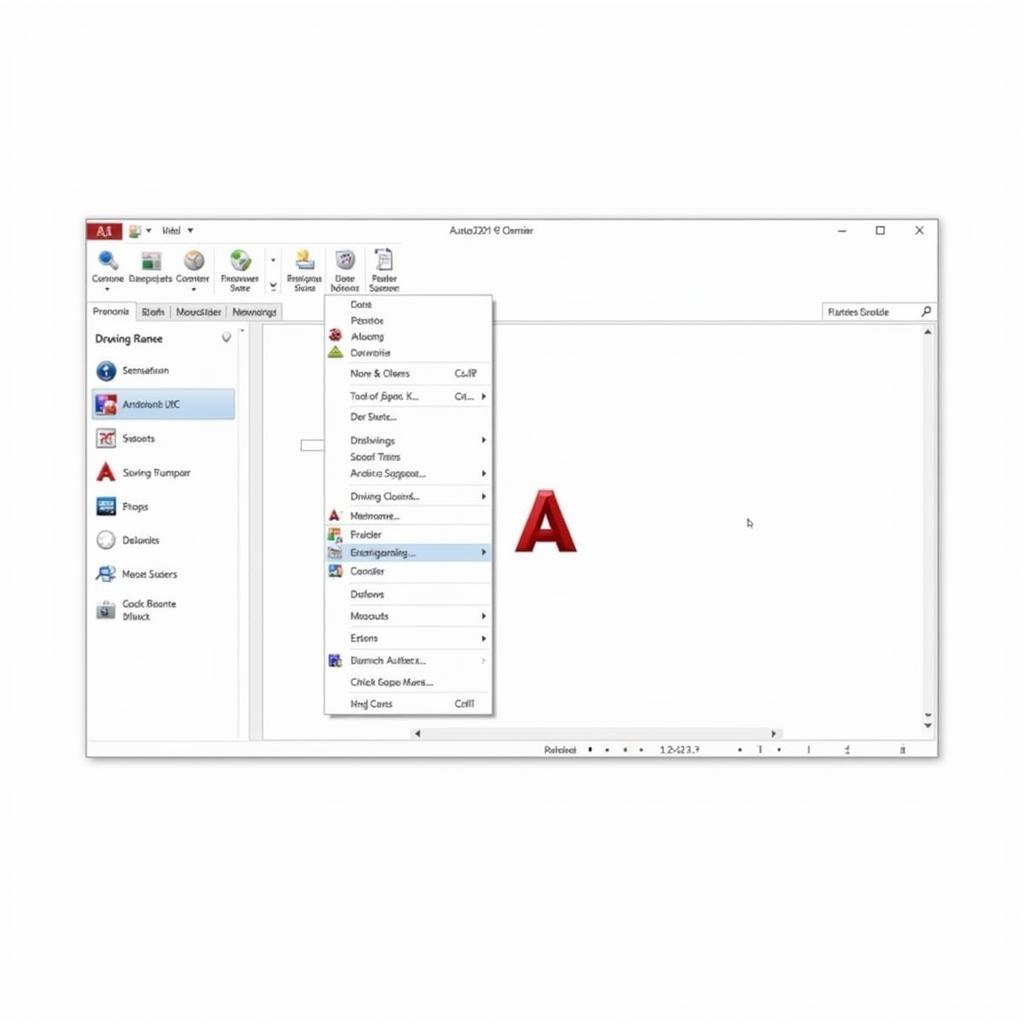 Giao diện AutoCAD 2014