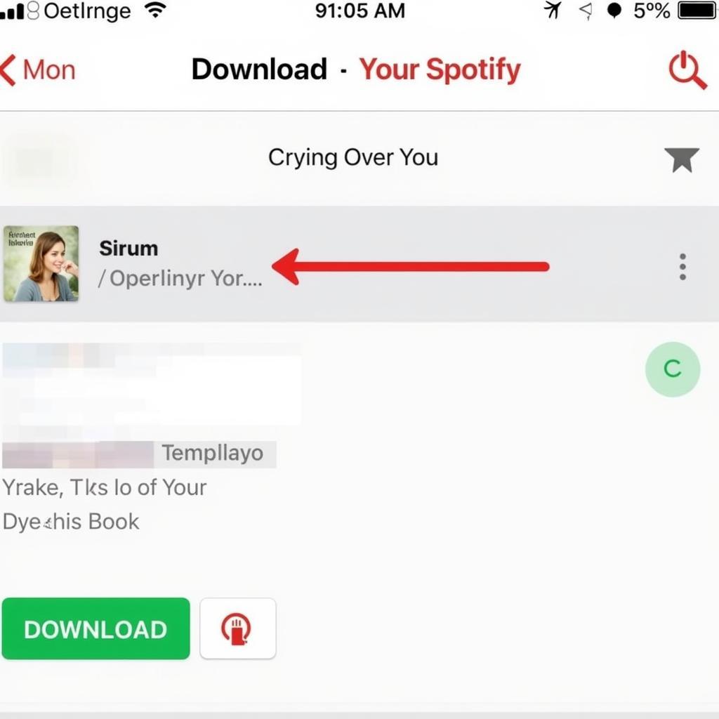 Tải bài hát Crying Over You trên Spotify