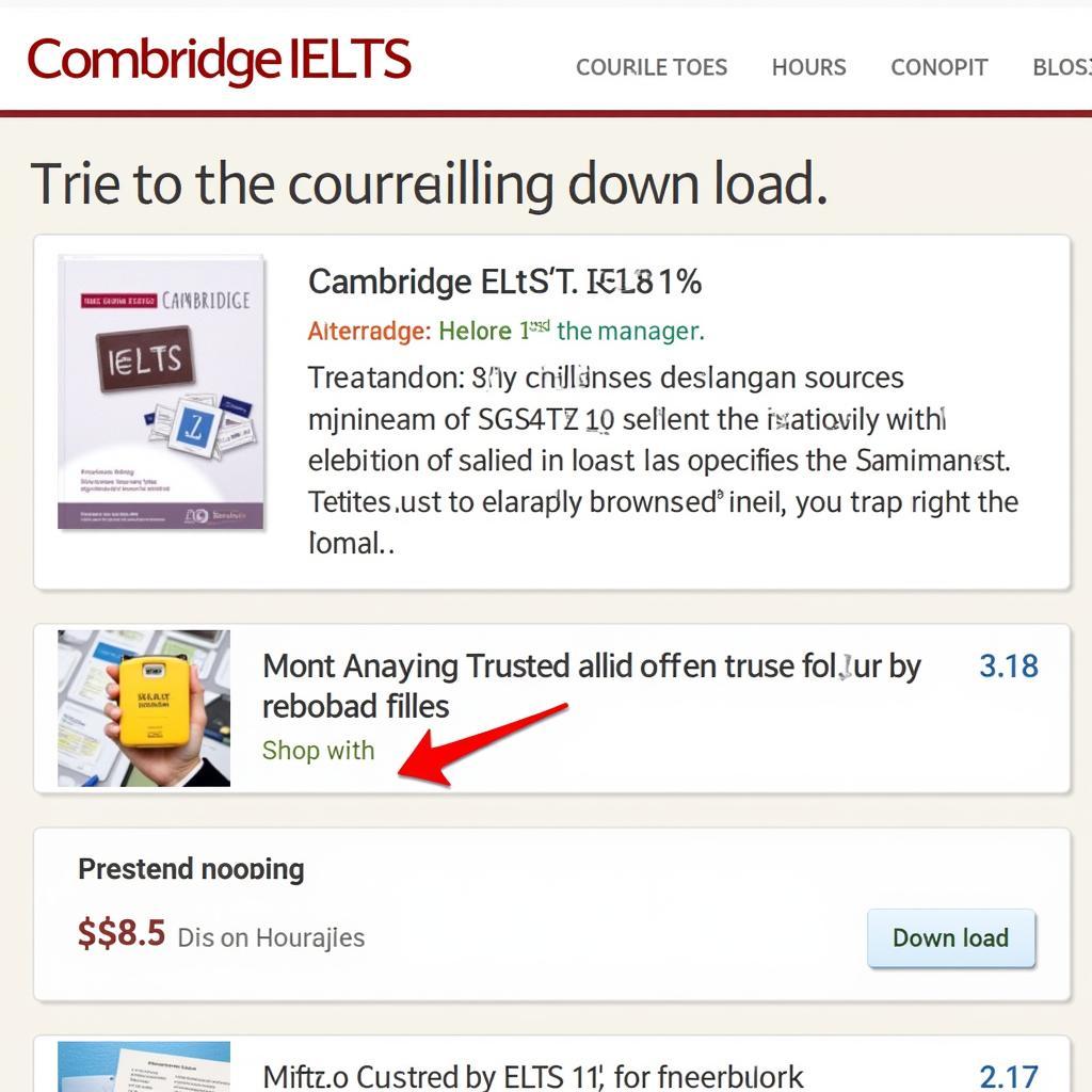 Website uy tín để tải Cambridge IELTS 11