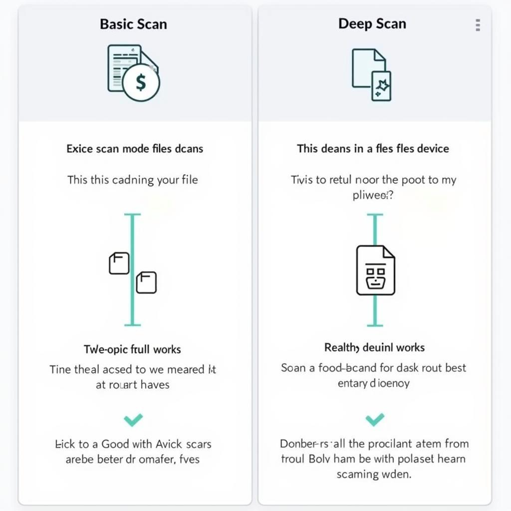 Các chế độ quét của DiskDigger Pro