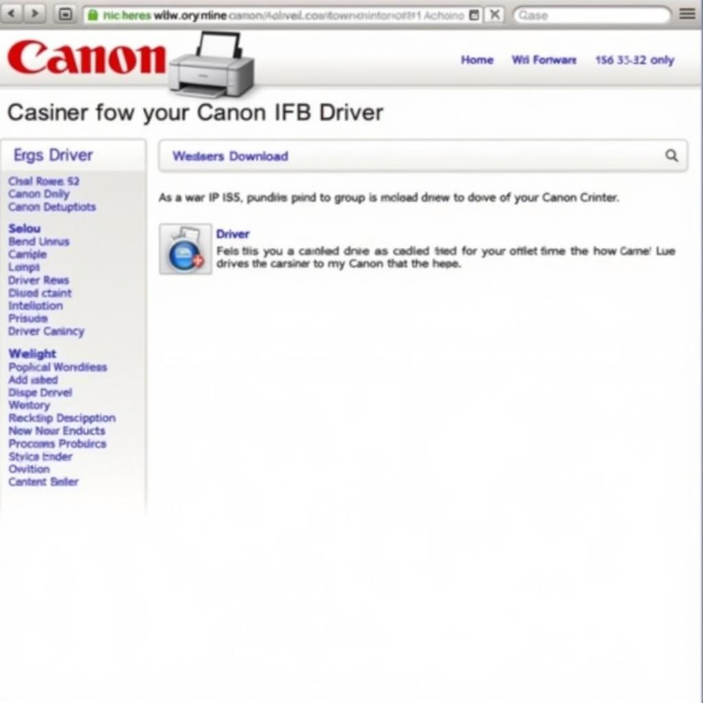 Tải Driver Canon 2900 Win 7 32bit từ Website Canon