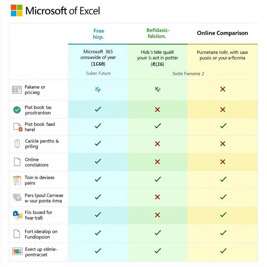 Các phiên bản Excel